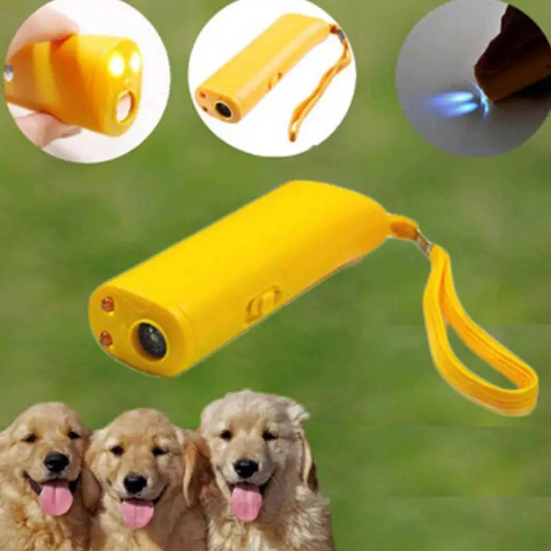 Dog Repeller Anti Barking Stop Bark Training Device Trainer LED Ultrasonic Without Battery Pet Supplies | Дом и сад