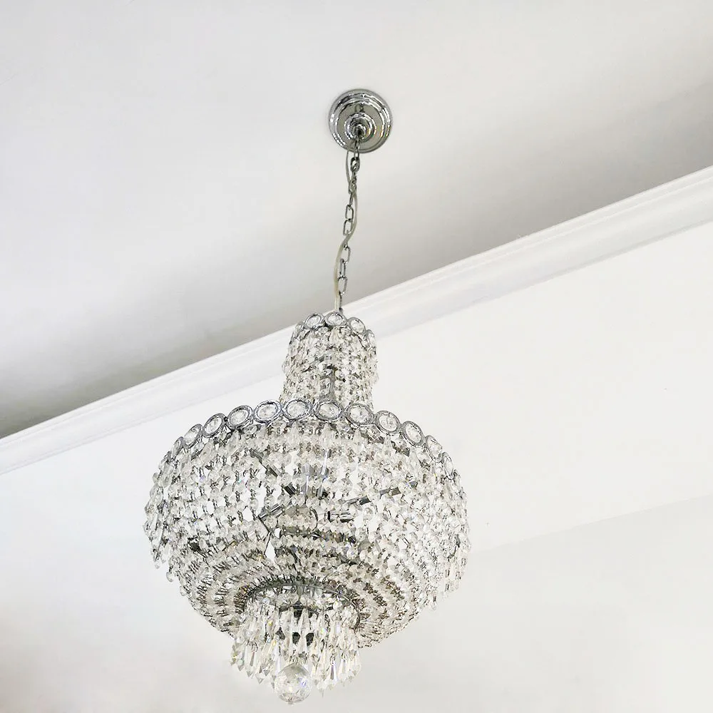 

Modern Crystal Chandelier Lighting Light Hanging Lamps Fixture For Hotel Living
