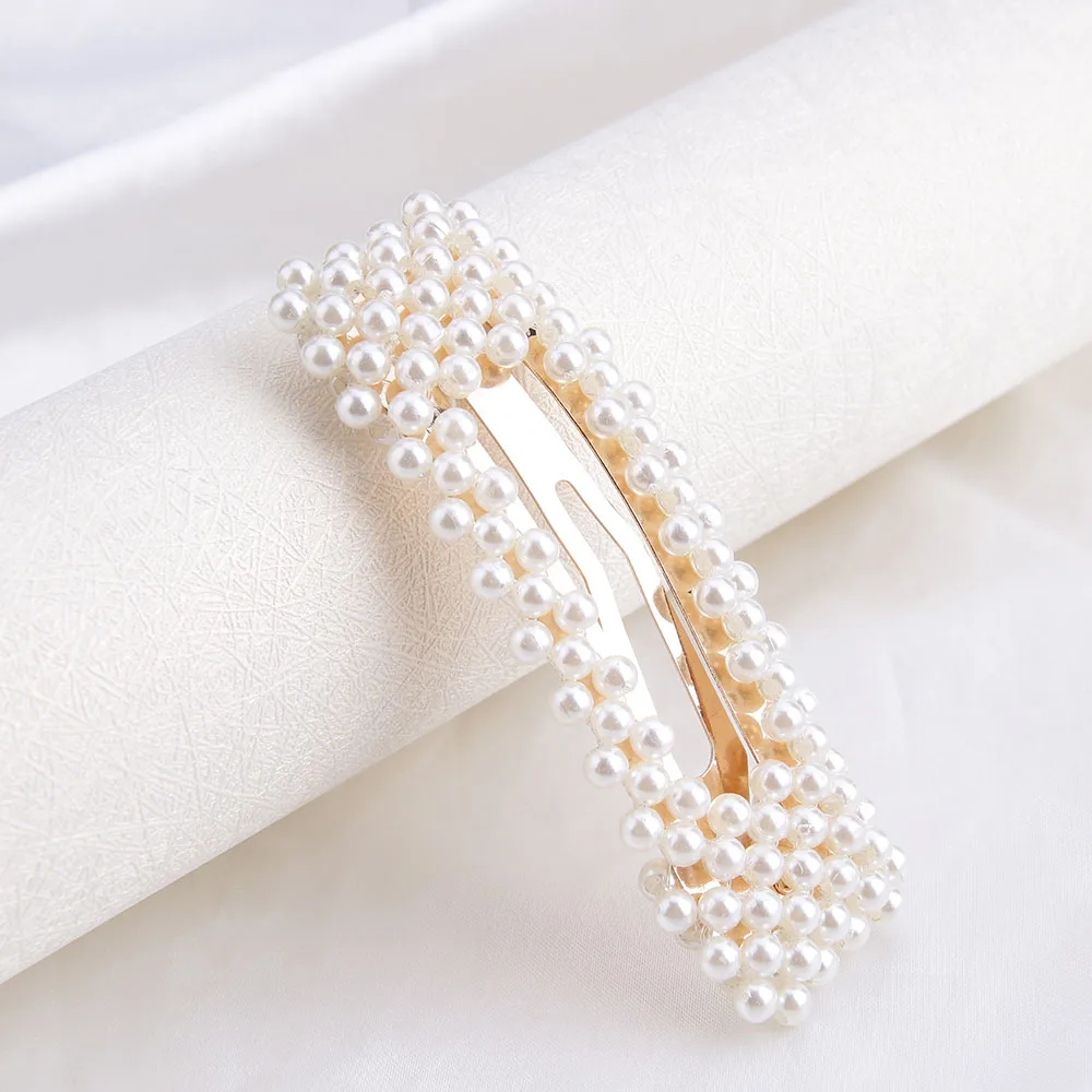 1pcs design 6 Oshioner женские жемчужные заколки для волос корейский стиль для взрослых личности принцесса элегантные шпильки аксессуары для волос из сплава для женщин - Цвет: 1pcs design 6