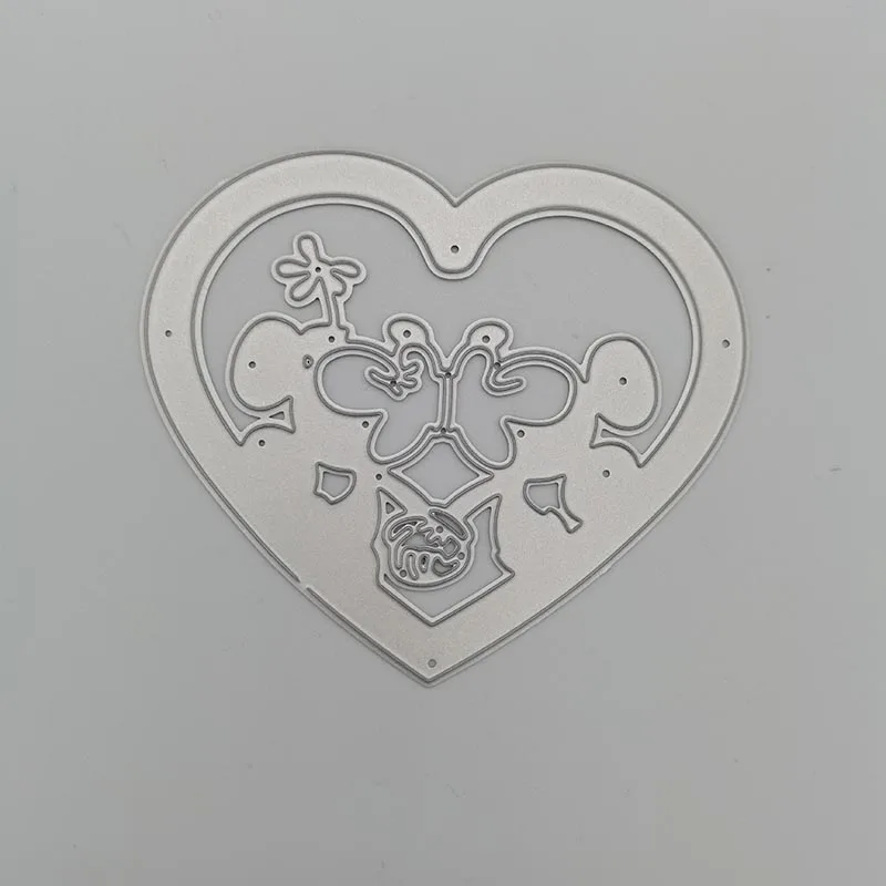 

Metal Cutting Dies Heart-shaped Stencil DIY Scrapbook Paper Photo Album Craft Template Dies