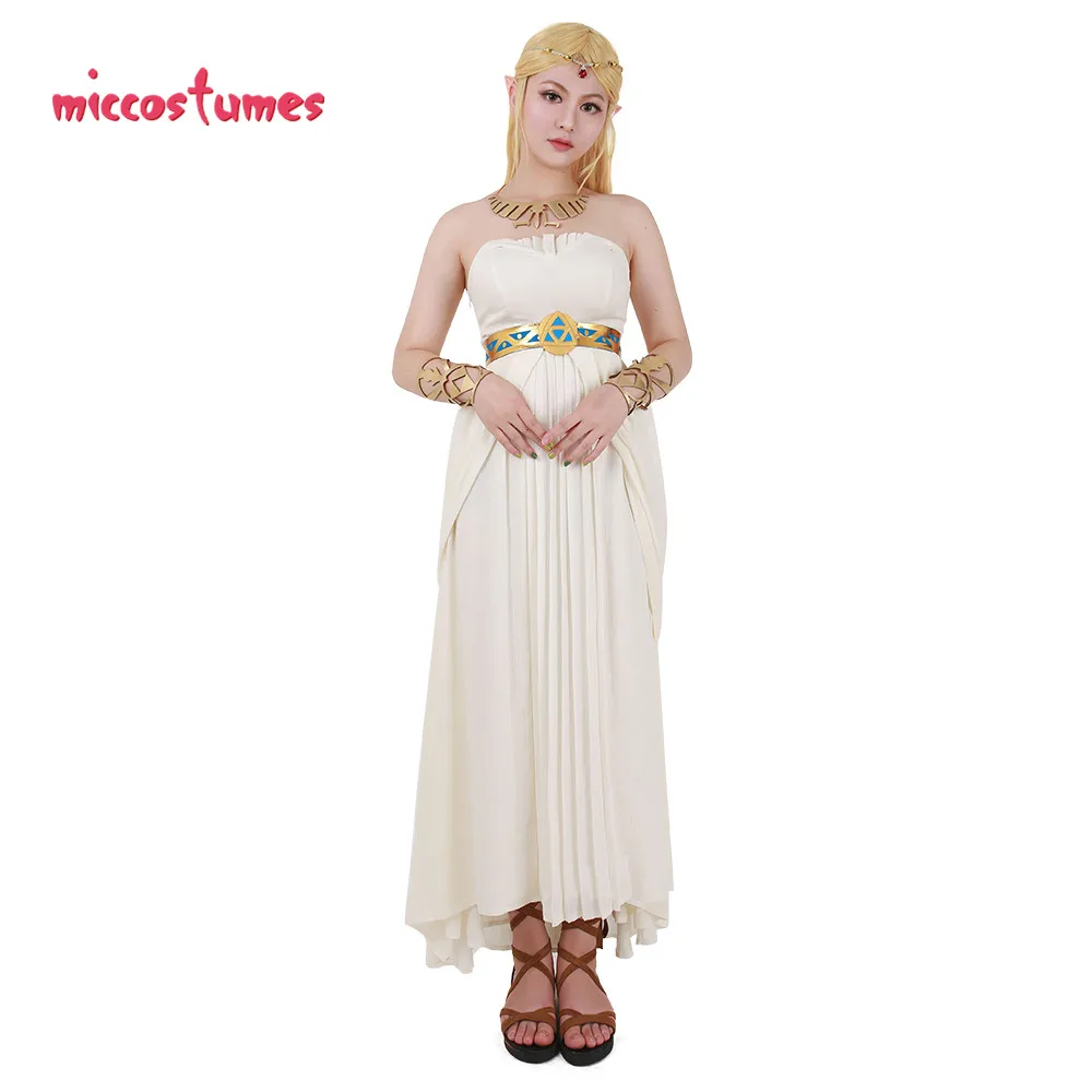 Платье принцессы для косплея Женское белое платье Костюм косплея|cosplay costume|costume