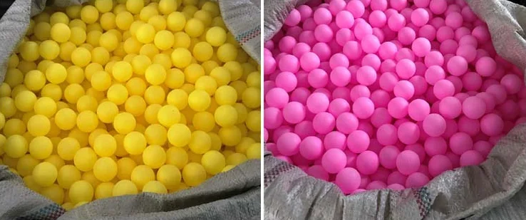 Бесшовный матовый цветной пластиковый мяч для тестирования воды 4