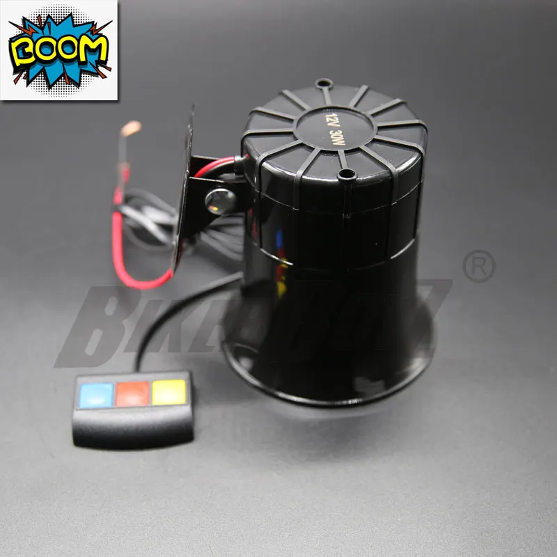 Звуковая сирена для сигнализации 12 В авто мотоцикл 3-тоновая Сирена Громкий