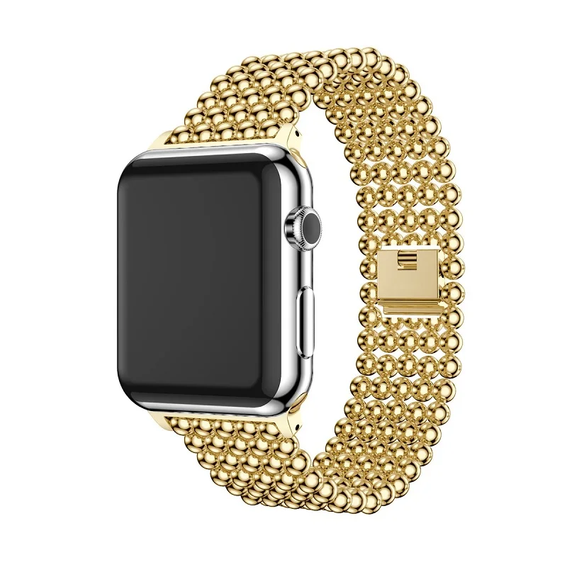 Apple Watch с 38 мм 40 42 44 модные бусины Бабочка Пряжка стальной ремешок для Iwatch 1 2 3 4