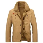 Мужская куртка, плотная Вельветовая хлопковая куртка с лацканами в стиле ретро, винтажная американская повседневная одежда, теплая мантия, размера плюс