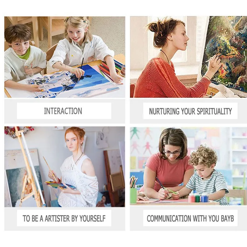 Картина маслом сделай сам в европейском стиле Безрамная цифровая картина