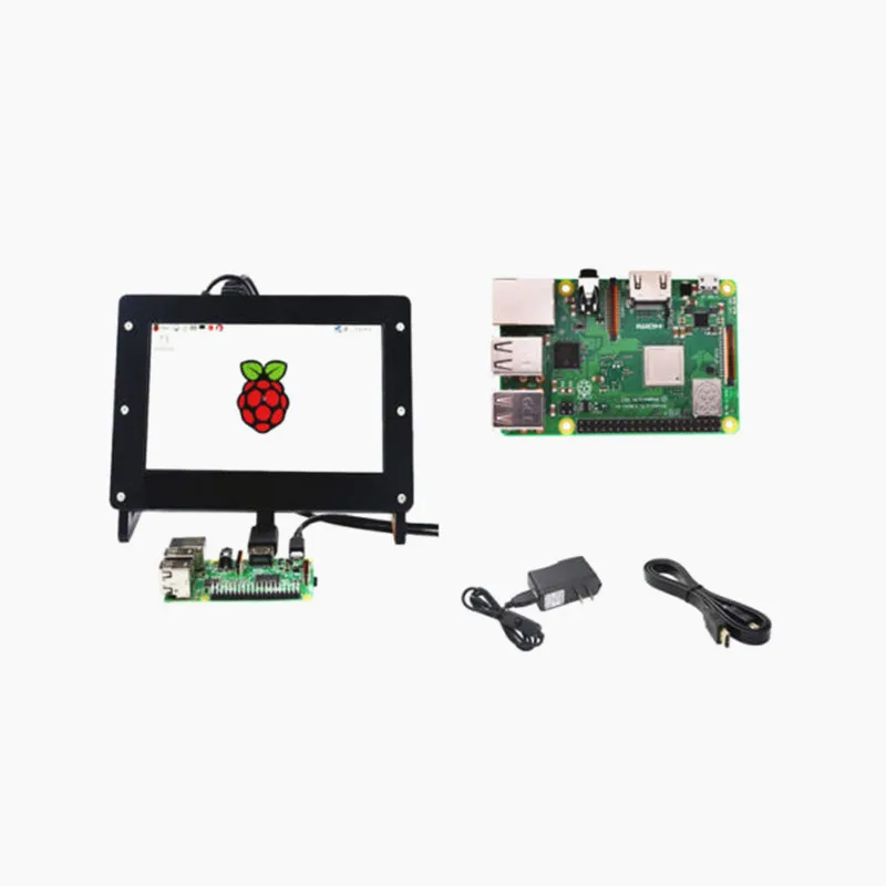 Raspberry Pi 3 B+ Starter Kit 7 inch 1024x600 Display + Case Power Adapter HDMI Cable | Компьютеры и офис