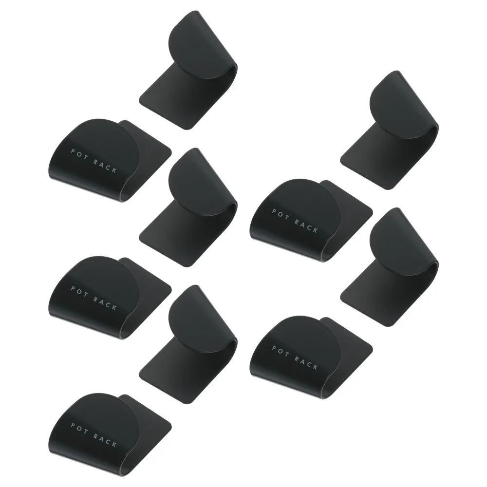 

5 Pairs Pot Lid Storage Racks Punch-free Pot Lid Storage Racks (Dark Green)