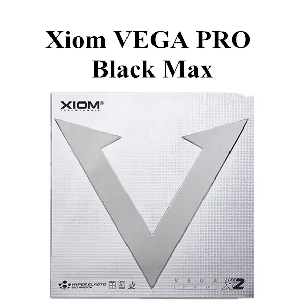Черный XIOM VEGA PRO(не липкая Резина, петля) резиновая губка для настольного тенниса для пинг-понга - Цвет: Черный