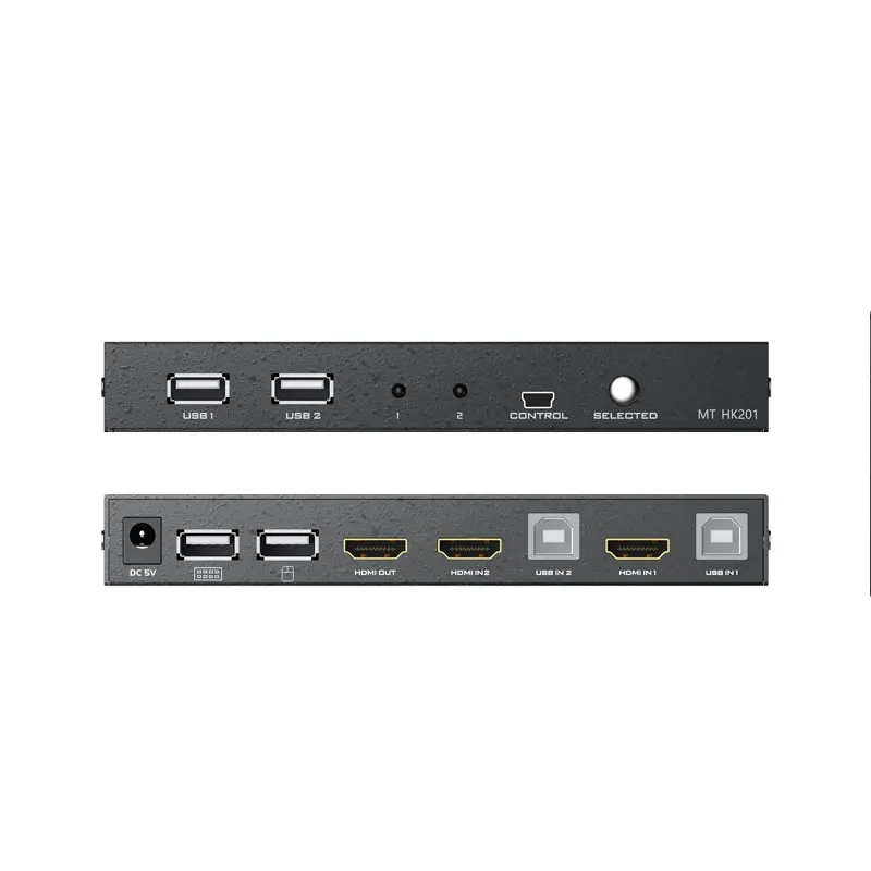 Переключатель KVM MT-Viki с 2 портами HDMI подключаемый к USB-порту 4K x 2K 1080P комплектами