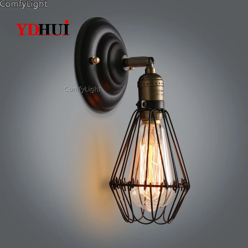 Винтажный Настенный Светильник Склад Лофт американская кантри Ретро индустрия