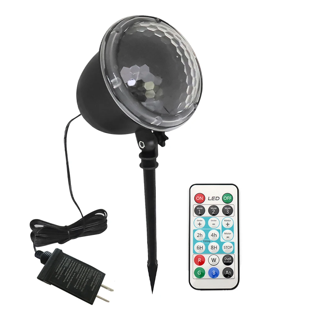 

LED Projector Waterproof Lamp Festival Color Rotating Disco Stage Lighting Tools Wonderful Christmas Decoration for Home