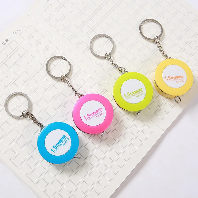 

1.5m Mini Ruler Tape Measure Portable Retractable Rulers Cute Color Measure Sewing Tool Gifts Random Color