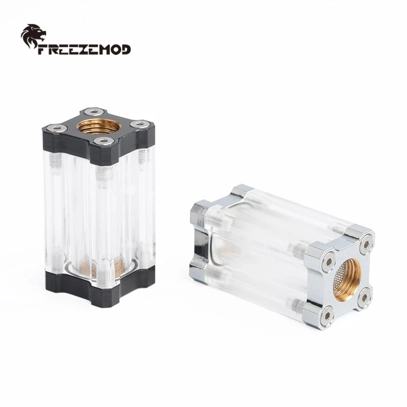 

FREEZEMOD Water-cooled Copper Metal Filter Double Internal G1/4 Thread Liquid Filter 40 Mesh Single-sided Filter GLQ-JX3