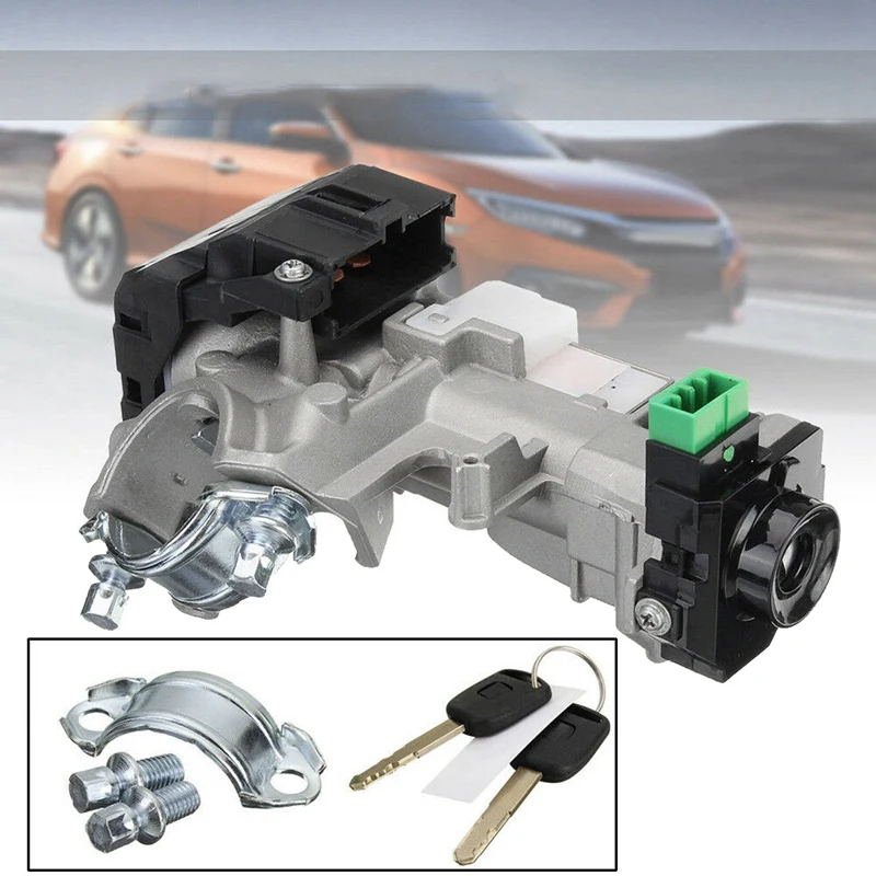 

Ignition Switch Cylinder Lock Auto Trans + 2 KEYS 48 Chip for Honda 03-05 Accord/Civic 05-06 CRV/Odyssey 35100-SDA-A71