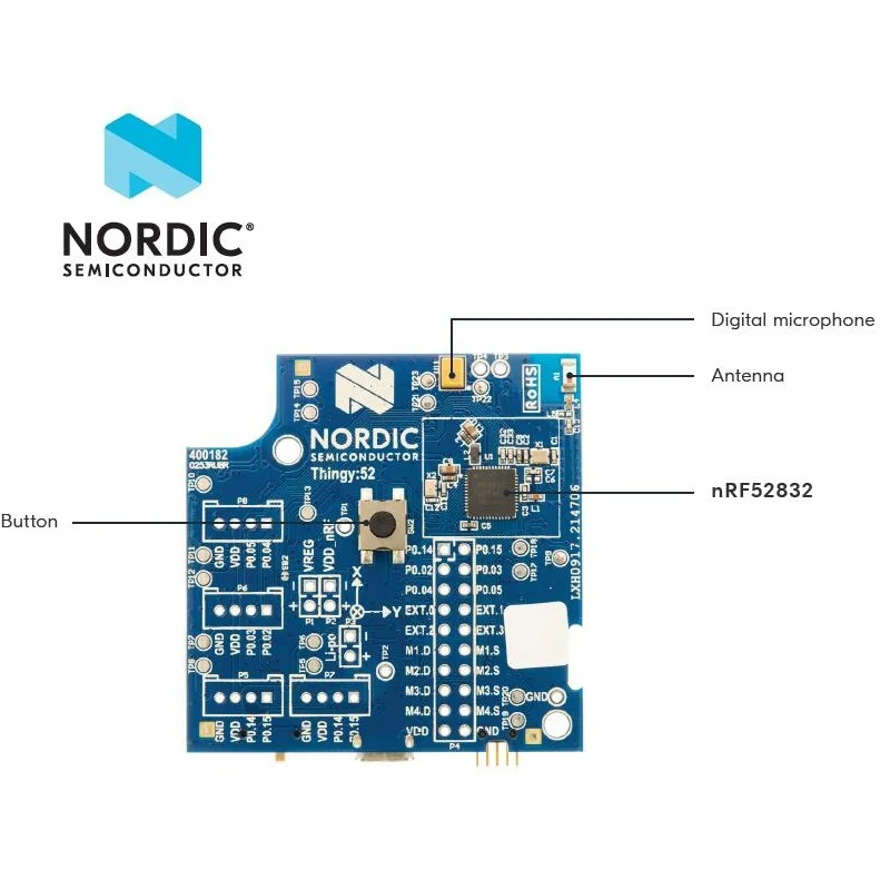 NRF6936 нордический комплект датчика IOT: 52 модуль Bluetooth nRF52832