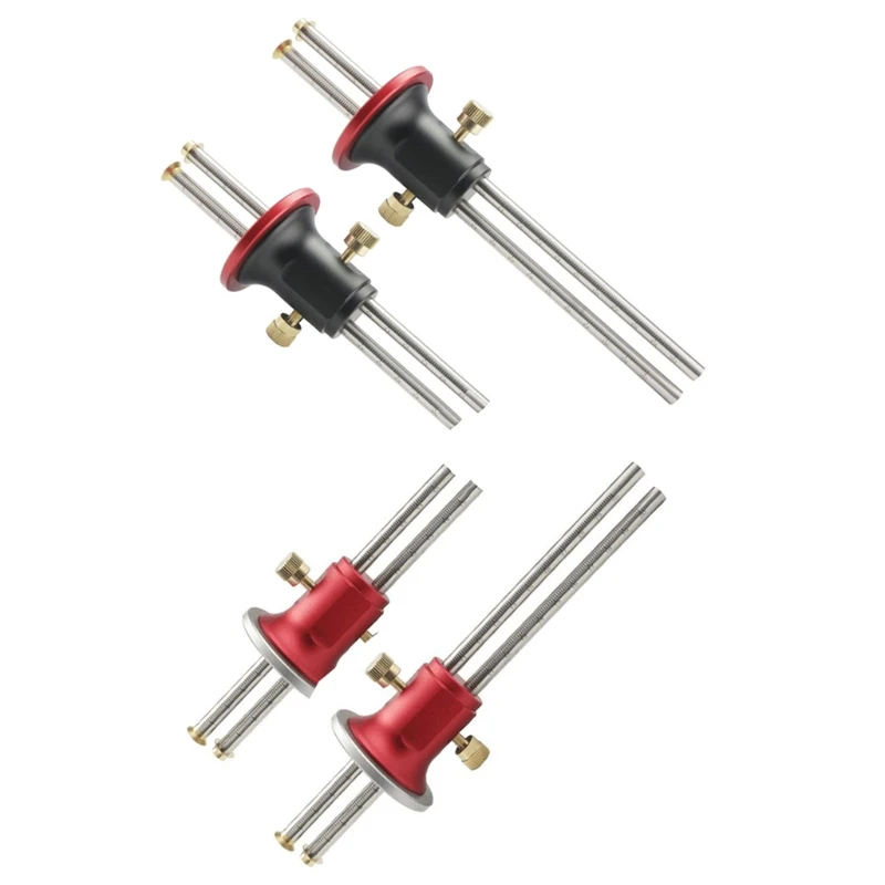 

B2RA Copper Double Head Mortise Gauge Scribe Blade Scriber Ruler Wooden Scribe-line Woodworking Marking Mortise Gauge