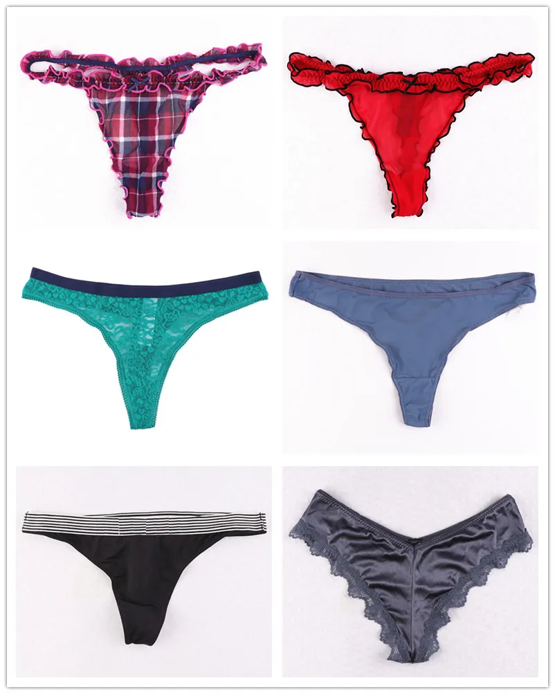 

5/10 PCS/Lot Random Variety of Thongs and G strings Women Panties Female Thong T back Women Underwear Lingerie Tanga