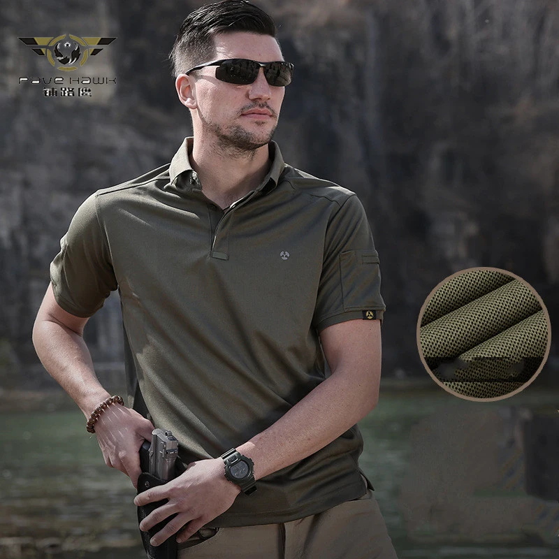Мужские наручные часы в Военном Стиле Открытый Тактические футболки поло для