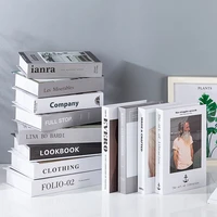 simple modern nordic fake book model simulation book props home decor ornament minimalist living room wall bookcase decoration