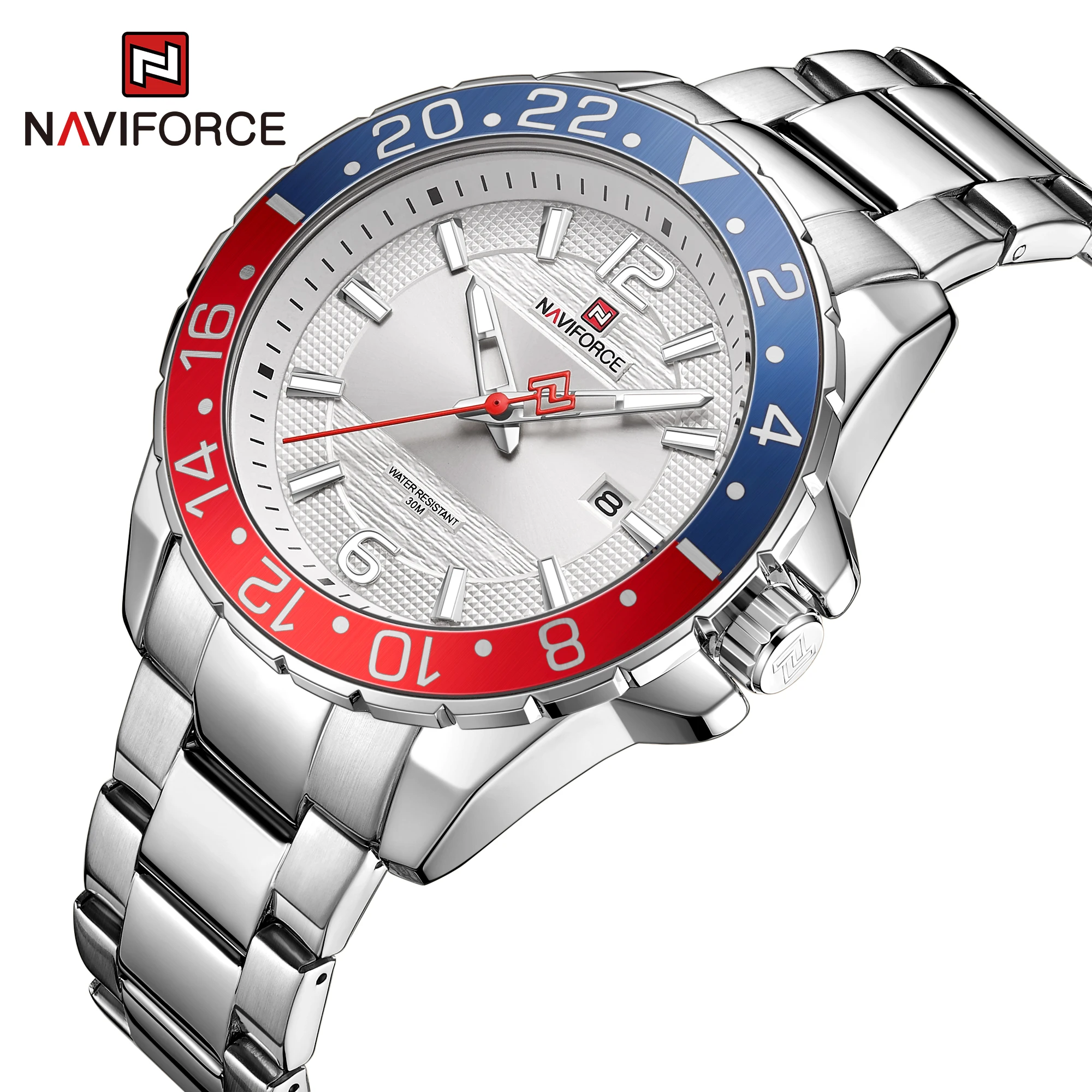 

NAVIFORCE Original Luxury Calendar Quartz Male Watches 3ATM Waterproof Business Wristwatch With Luminous Hands Relogio Masculino