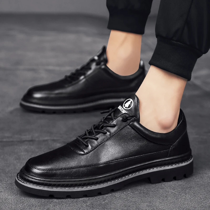 Мужская обувь из натуральной кожи осенняя модная Оригинальная дизайнерская