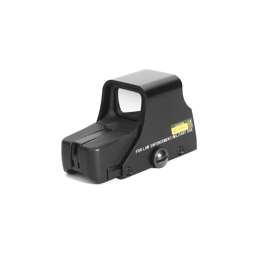 Черный DREAMY Red Dot Sight 551 голографический оптический прицел зеленый/красный сетка подсветка отрегулировать оружие прицел страйкбол пистолет - Цвет: Черный