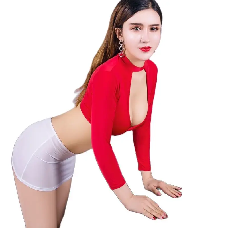 2 шт./компл. с открытой грудью и прозрачный полый лямкой на шее сексуальный топ без