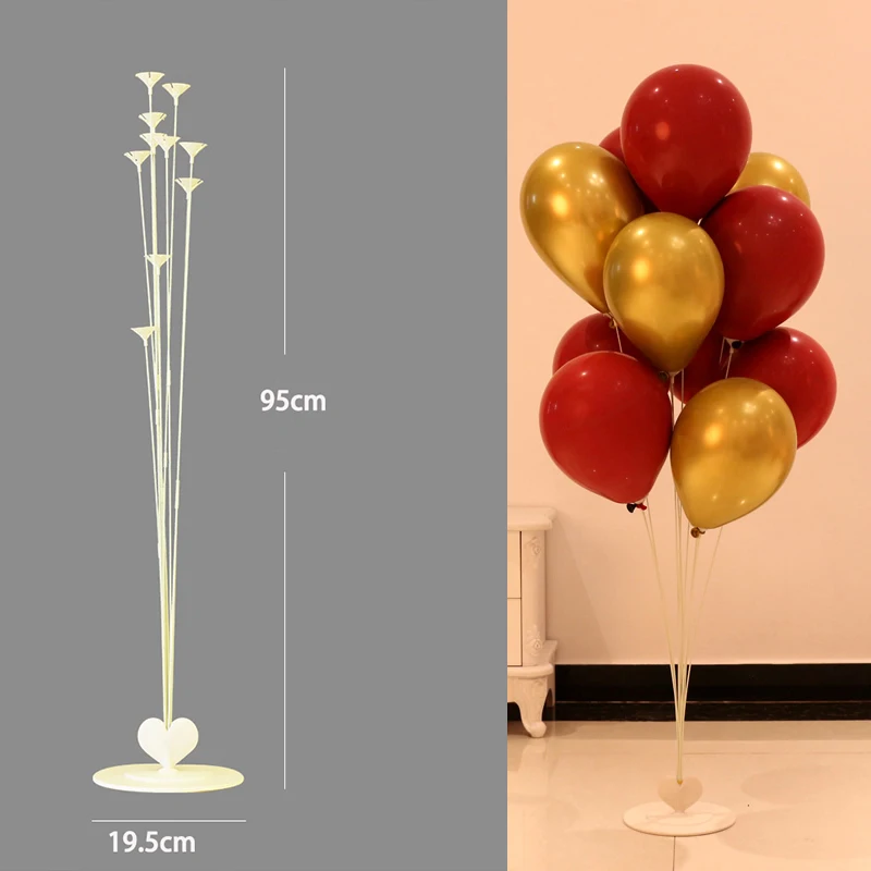 

1 Sets Balloons Column Stand Plastic Balloon Support with 11 Tubes Birthday Party Decoration Valentines Day Wedding Decor
