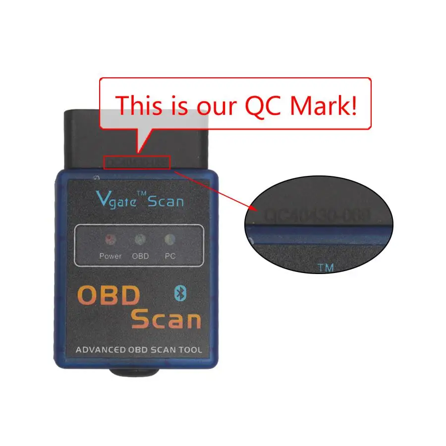 Сканер XYCING ELM327 Vgate Scan Advanced OBD2 Bluetooth сканер (Поддержка Android и Symbian) программное