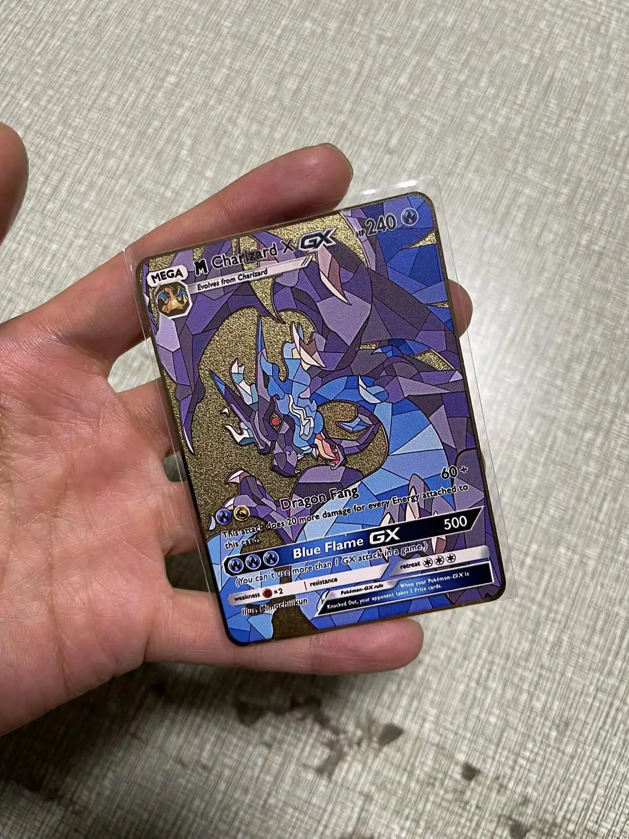 Pokemon Metal Cards DIY Card Пикачу Чаризард Golden Limited Edition Kids Gift игровая коллекция карт |