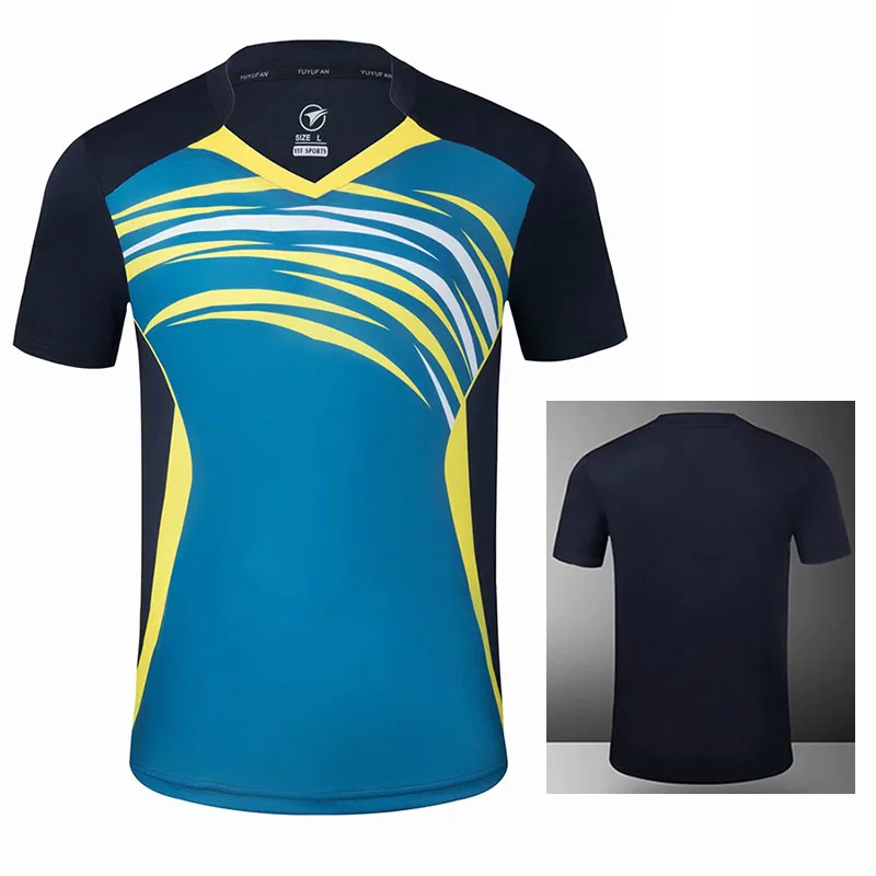 Male Female Tennis T-Shirt Shorts , Girl Badminton T-Shirts , Men Women Table Tennis TShirts , Ping Pong Shirt Clothes Sportwear