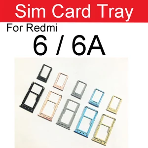 Лоток для sim-карты для Xiaomi Redmi 6 6A 6 Pro 6Pro Redmi6 Redmi6Pro Redmi6A держатель для sim-карты слот адаптер Замена Ремонт