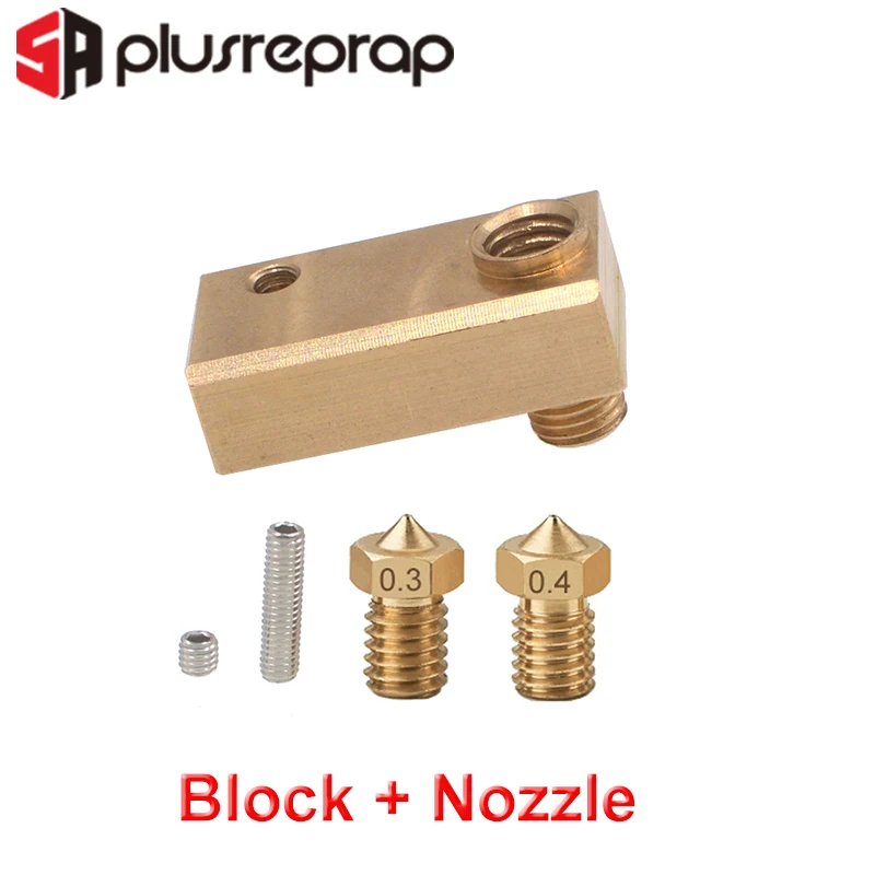 Латунный нагревательный блок модифицированной версии для принтера Ultimake 2 UM2 нить