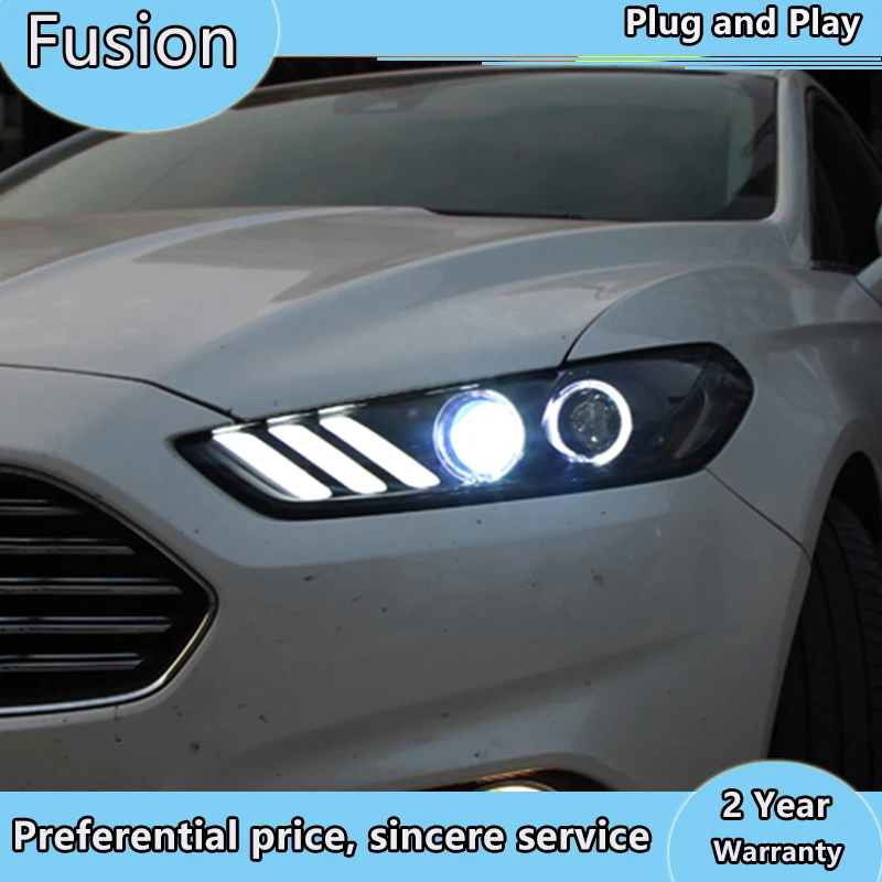 Автомобильный Стайлинг для Фар Ford Fusion 2013 2017 Mondeo DRL Mustang Дизайн Hid динамический
