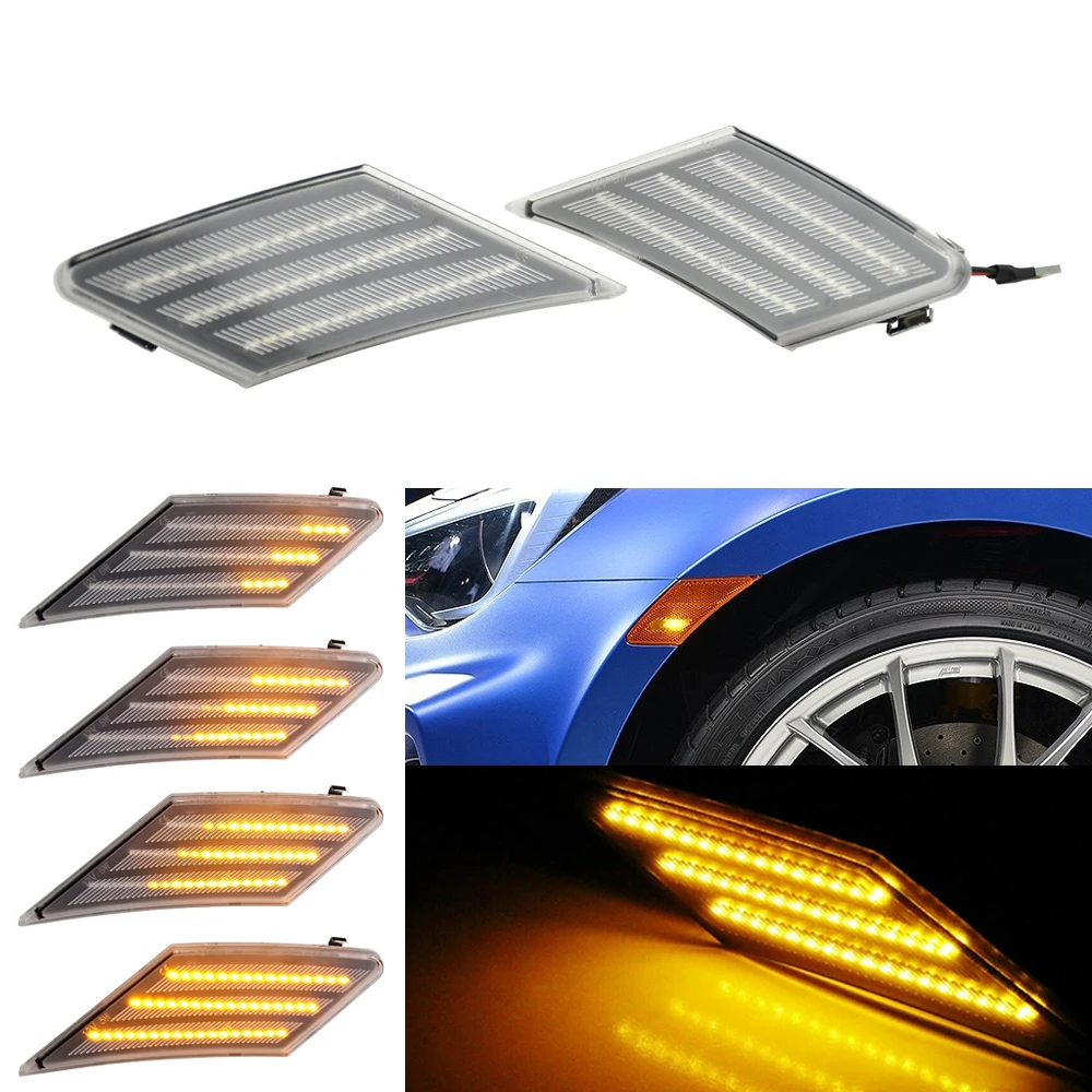 Динамичессветильник светодиодный поворотный сигнал 2 шт. передний бампер