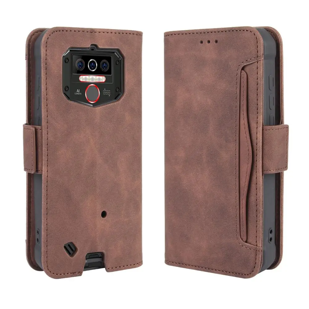 Чехол книжка Oukitel WP5 с откидной крышкой из кожи для телефона W P 5 отдельным слотом