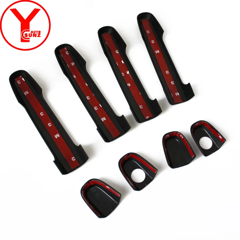 Черная крышка дверной ручки для toyota hilux fortuner innova vigo 2008 2012 2013 2014 Аксессуары Для yaris L