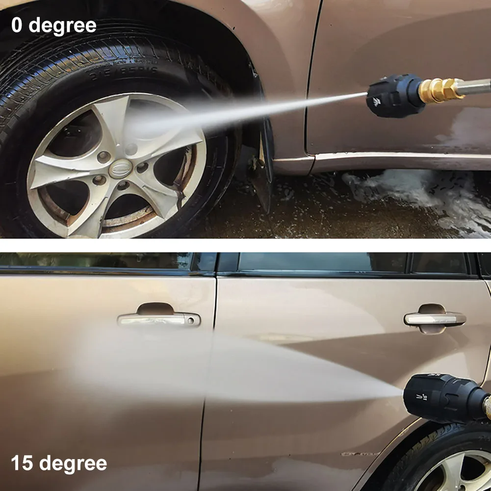 

G1/4" Pressure Washer Nozzle 5 In 1 Quick Plug Connect Car Washer Nozzle 3600PSI High Pressure Water Gun Spray Nozzle Tools