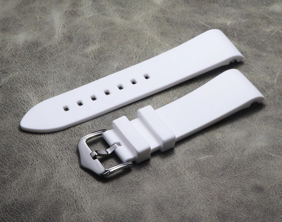 

High Quality 18mm 19 20mm 22mm Rubber Watch Strap Blue White Black Silicone Watchband For Seiko Casio Omega Watch Band Wholesale