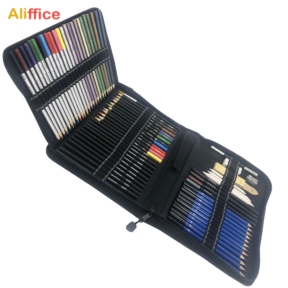 Набор карандашей для рисования 72 предмета|Цветные Карандаши| |