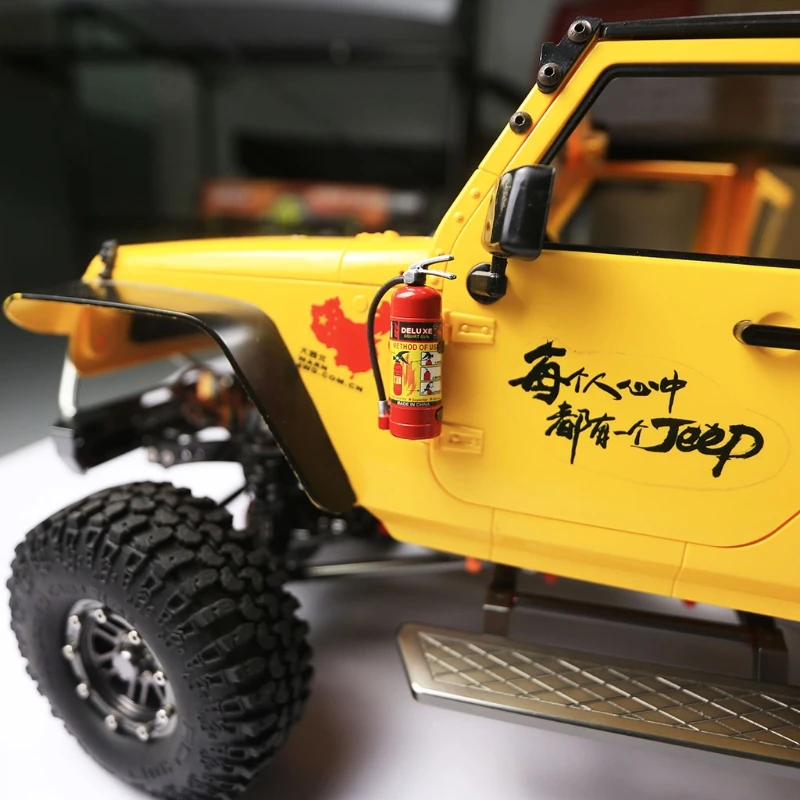 

1/10 RC Car Crawler Parts Fire Extinguisher Model for Axial SCX10 TRX4 Q6PD