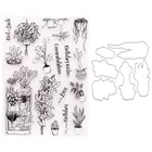 KSCRAFT комнатные печать растения металлический Трафаретный вырубной Штамп для DIY СкрапбукингкартыДети весело украшения поставки
