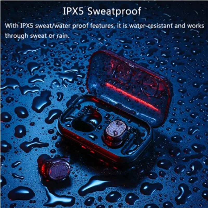 

2020 IPX5 TWS Bluetooth 5.0 Earphones Wireless Headphone 9D Stereo Sports Waterproof Earbuds Headsets With Microphone PK
