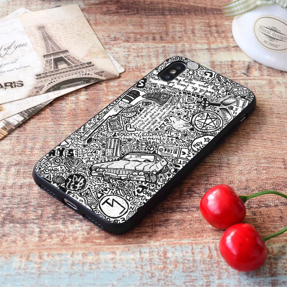 for iphone supernatural i soft tpu border apple iphone case free global shipping