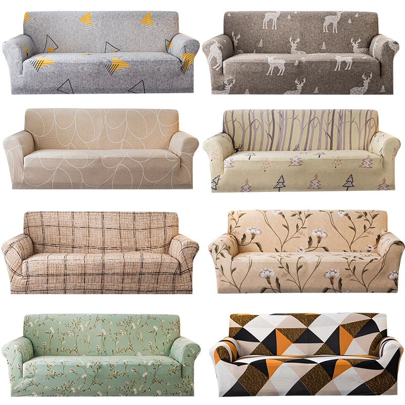 

YIAO Stretch Sofa Slipcovers Modern Elastic Sofa Covers for Living Room Armchair Couch Cover 1/2/3/4 Seat Furniture Protector