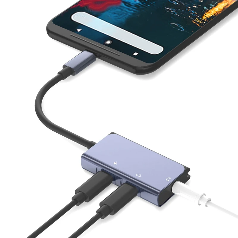 Адаптер USB Type-C на 3 5 мм o Кабель-адаптер для быстрой зарядки цифрового аналогового