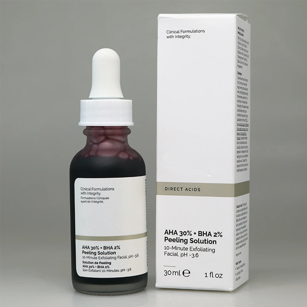 Раствор для пилинга лица AHA 30% + BHA 2% сыворотка Ниацинамид гиалуроновая кислота