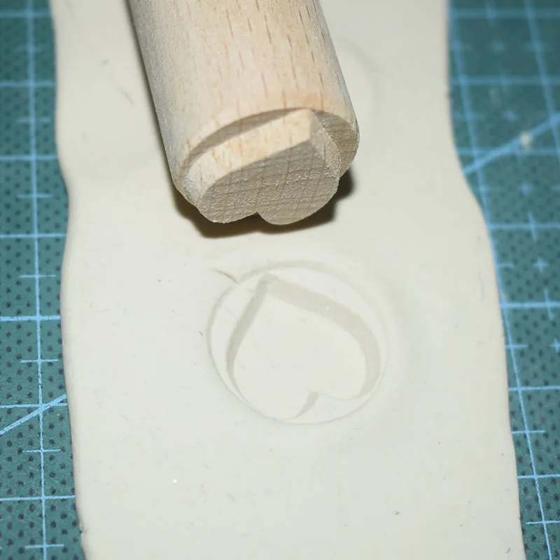 Деревянный штамп Diy глиняный инструмент тисненая скульптура полимерная модель Керамическая керамика деревянные монтируемые штампы инструменты - Цвет: xin