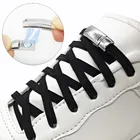 Магнитные шнурки для обуви, эластичные шнурки без завязывания для кроссовок, 24 цвета, для ленивых, один размер, для всех детей и взрослых, новинка 2021